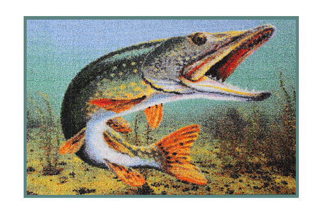 DELPHIN Teppichmatte Fussmatte Fisch 60x40cm