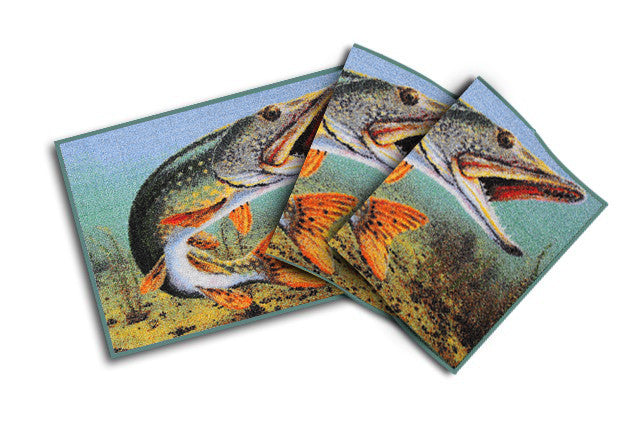 DELPHIN Teppichmatte Fussmatte Fisch 60x40cm