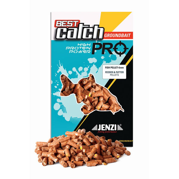 JENZI Best Catch Feeder & Futter Pellets 6mm 1kg