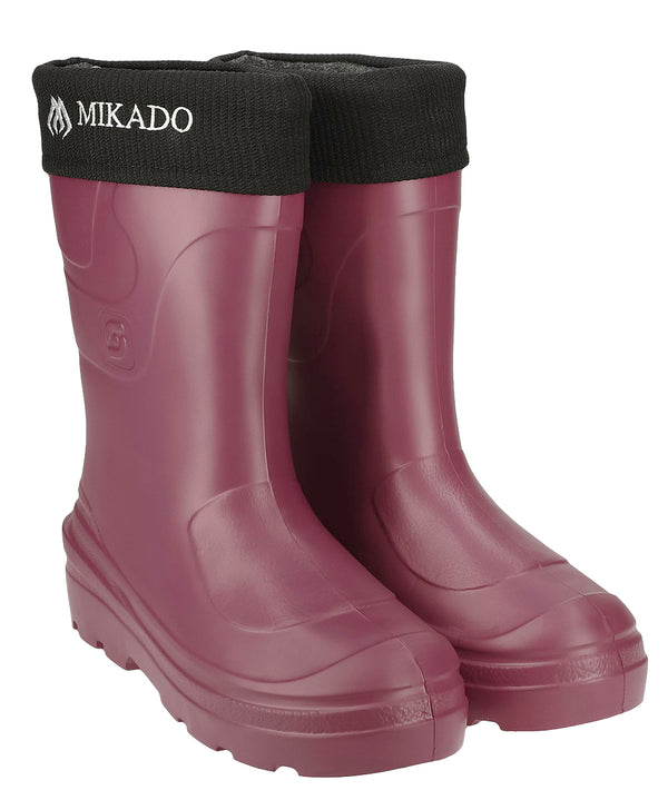 MIKADO Lady Thermo Stiefel Gummistiefel Dunkelrosa