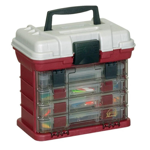 Kleinteilebox Tackle Box 4-fach Rack-System 3500 Red/Silver L x 7,25 B x 10 H