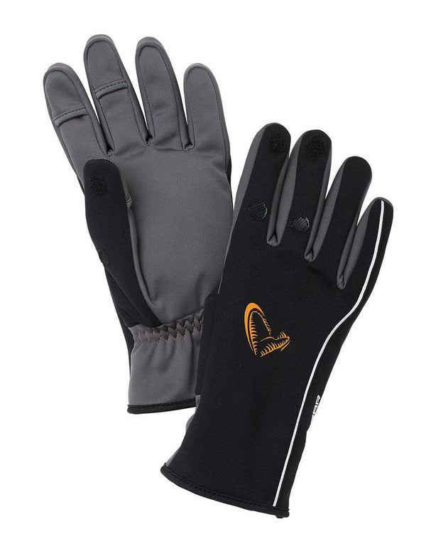 Softshell Winter Handschuhe Grau-Schwarz