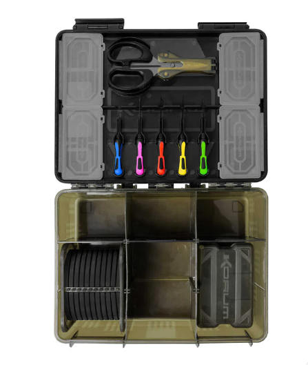 KORUM Blox Tackle Box Fully Loaded inkl. Zubehör gefüllt 19,6x25,0x9,1cm