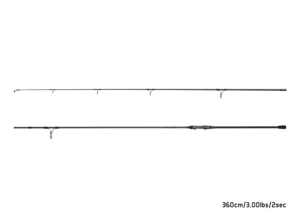 DELPHIN Opium BlacXCarp 3G TechnoCORK 12ft 360cm 3,00Ibs Karpfenrute