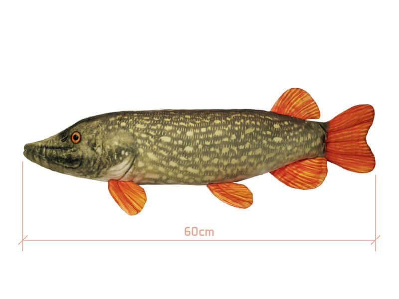 DELPHIN Plüschhecht Piky 60cm