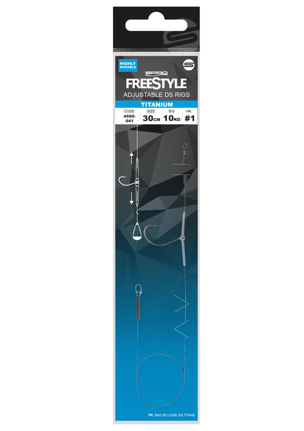 SPRO FreeStyle Titanium Adjustable DS Rig Dropshot 50cm