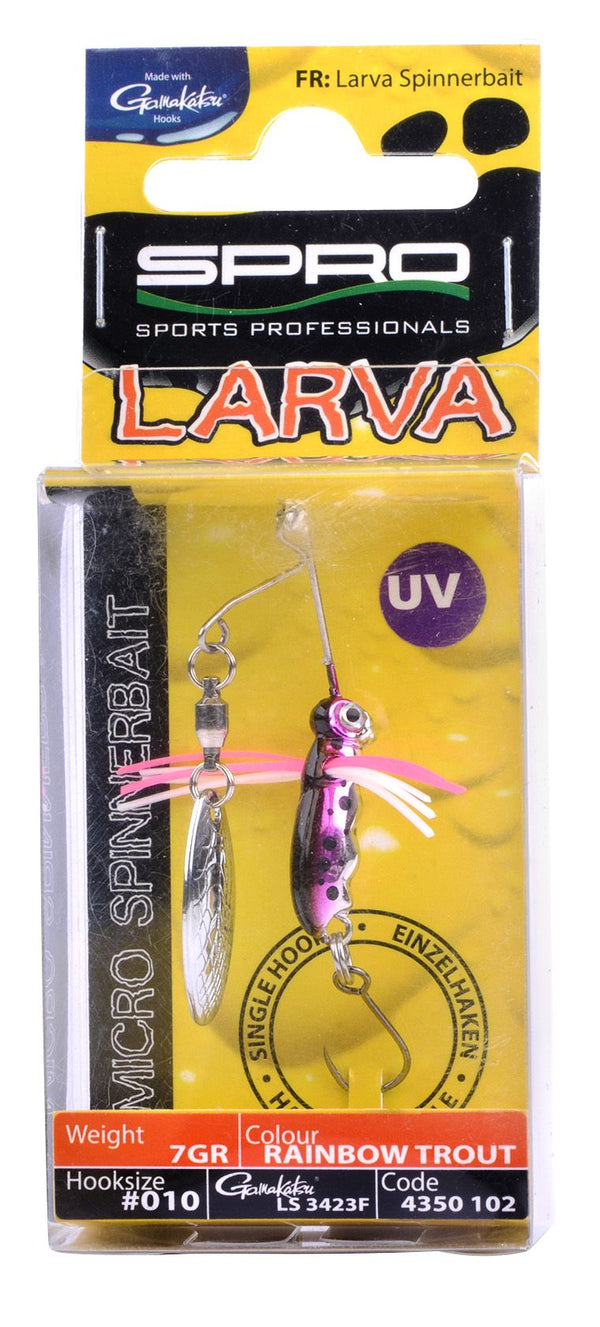 SPRO Larva Micro Spinnerbait UV 4cm 7g Drilling oder Einzelhaken