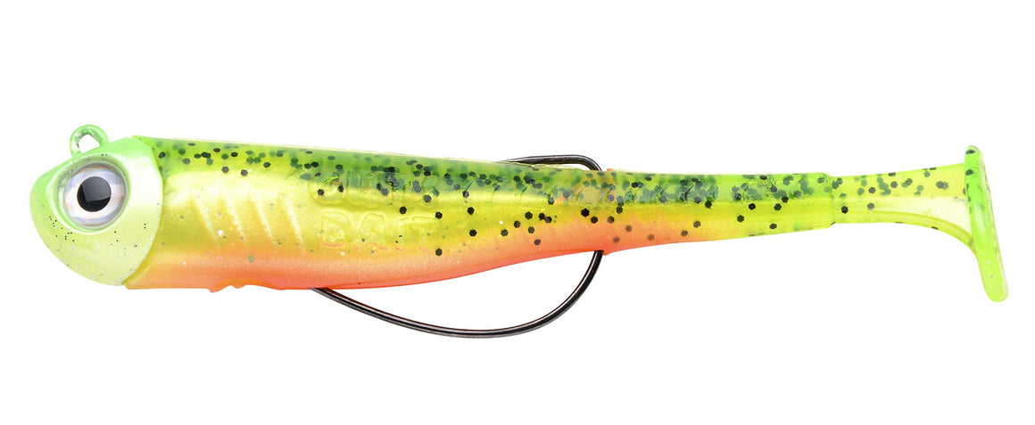 SPRO Gutsbait UV 95/110 9,5cm oder 11cm Gummifisch montiert