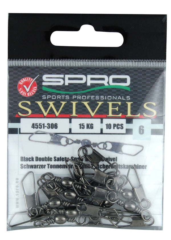 SPRO Double Safety Snap Swivel Wirbel 10 Stck.