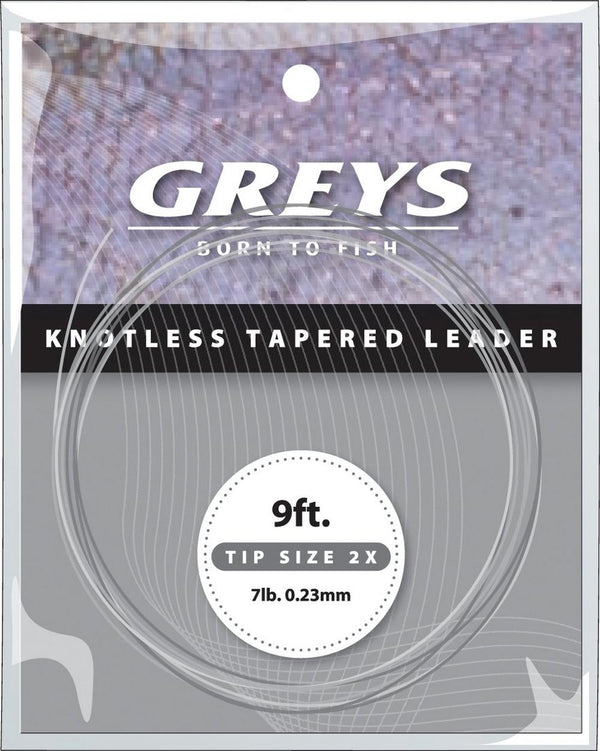 Greys Greylon Knotless Tapered Fliegenvorfach 9ft